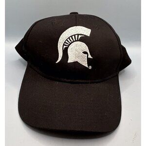 Michigan State University Spartans Black Snapback Adjustable Hat Port Authority